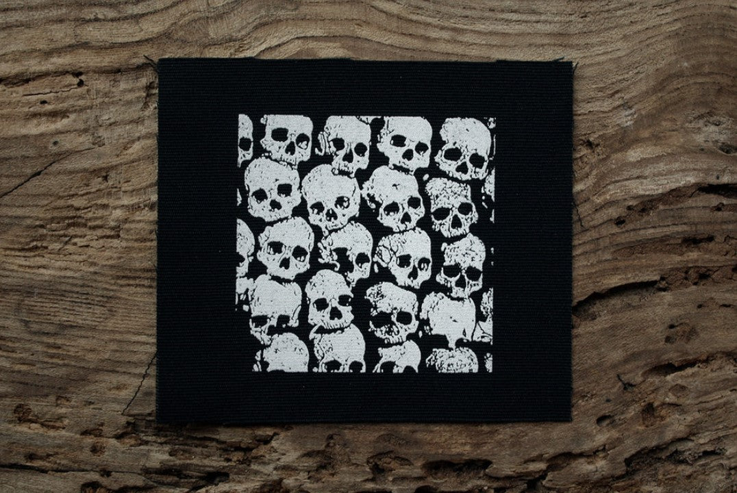 Skull Pile - screen-printed PATCH