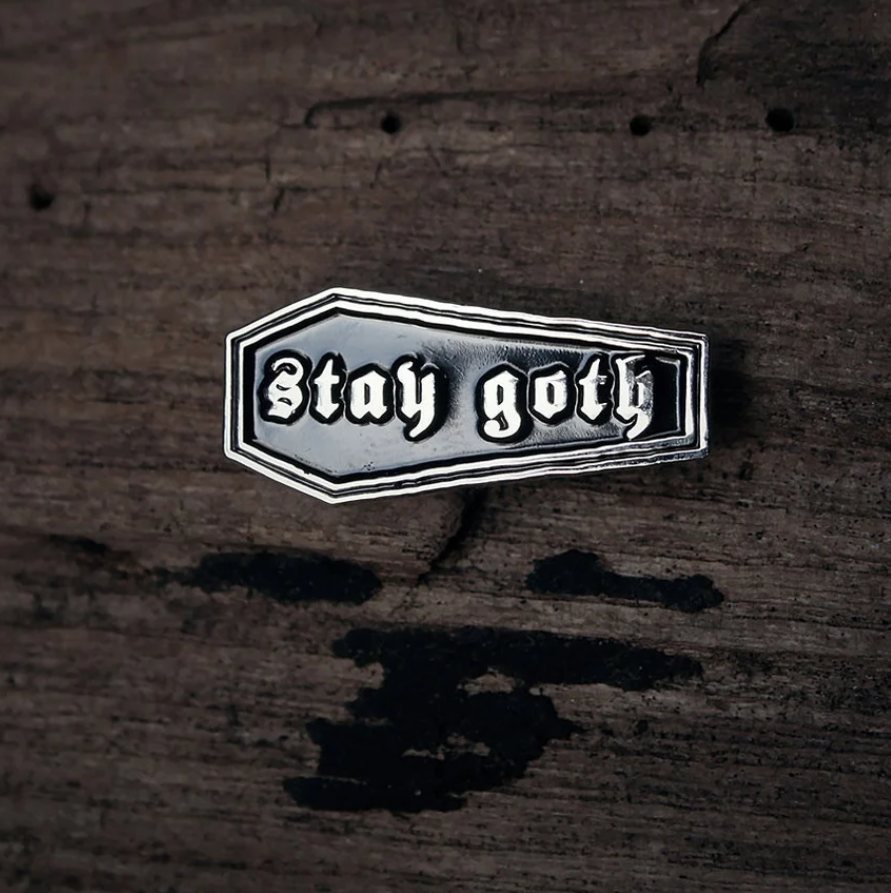 Stay Goth, coffin shaped - PIN